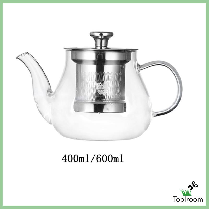 Ấm Trà Thủy Tinh Có Đồ Lọc Tháo Rời Được Dung Tích 400ml