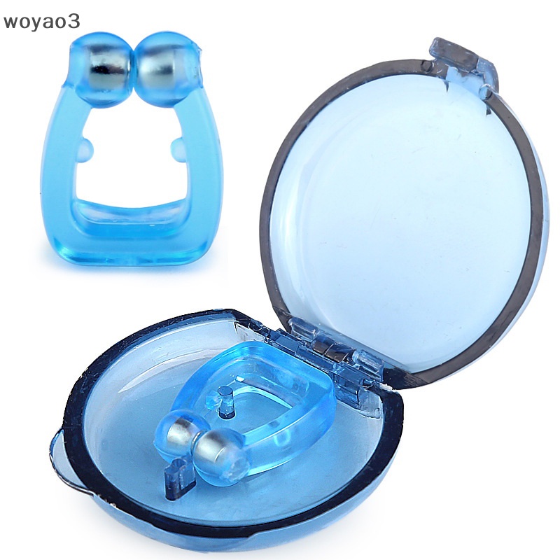 1 / 2 / 4 / 6 Kẹp Mũi Chống Ngáy Chất Liệu Silicone Từ Tính Tiện Dụng woyao3