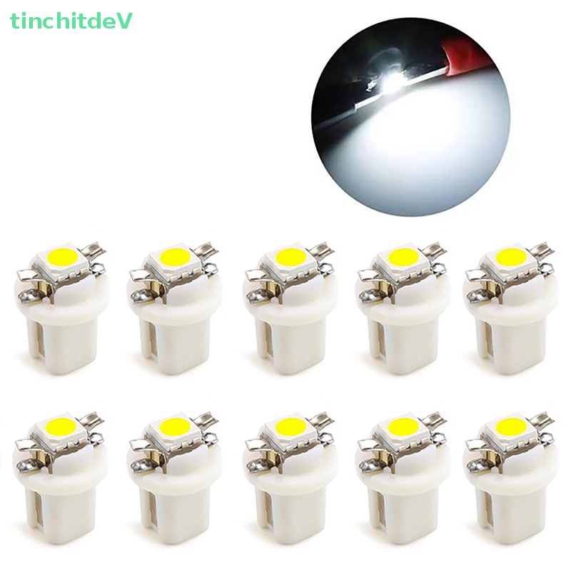 [TinchitdeV] 10 Bóng Đèn LED T5 B8.5d Gắn Bảng Điều Khiển Xe Hơi