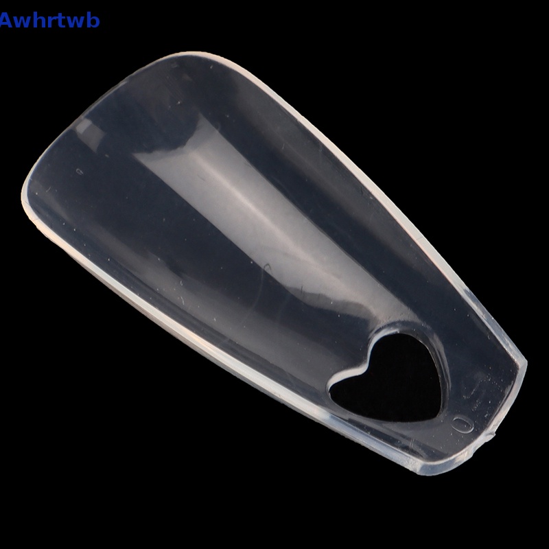 Bộ 120 Móng Tay Giả Họa Tiết Trái Tim Rỗng Chất Liệu Acrylic Mới