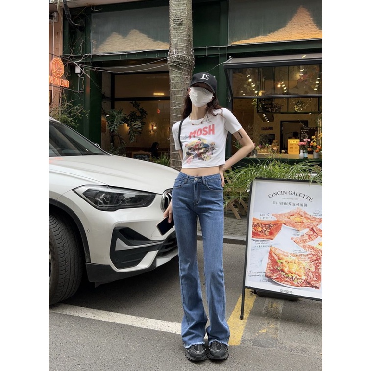 Áo baby tee Thun croptop nữ Ngắn Tay Dáng Ôm Co Giãn In Họa Tiết Thời Trang Mùa Hè Hàng Mới 2023 Dành Cho Bạn Nữ