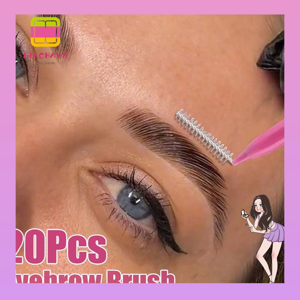 Set 20 Cọ Chuốt Lông Mày Mini Sử Dụng Một Lần Tiện Lợi