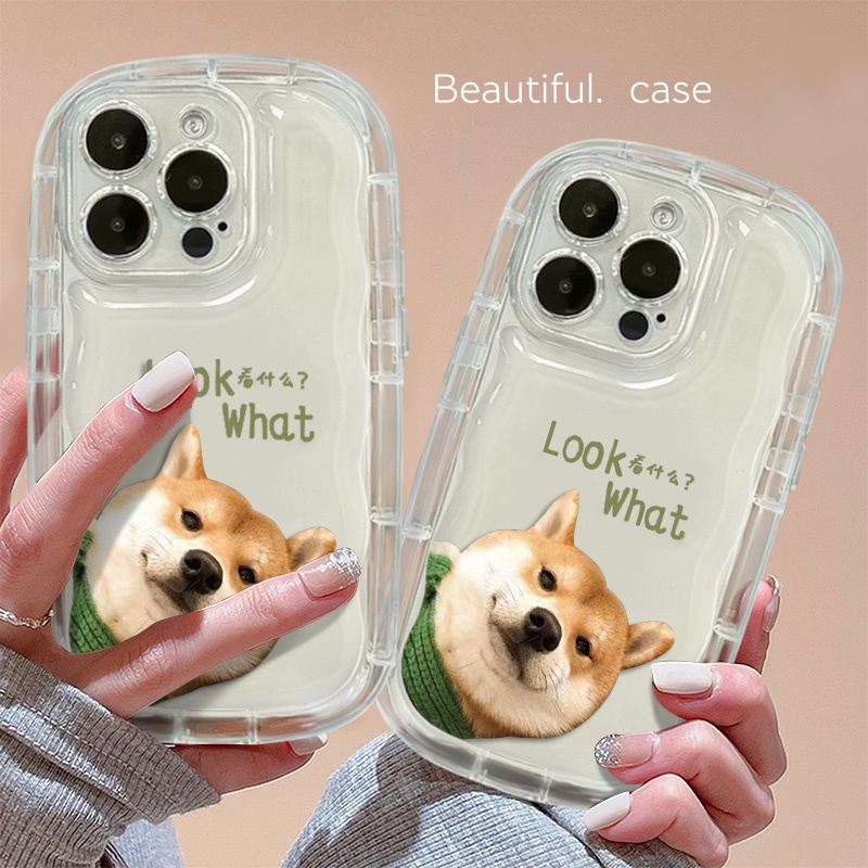 Ốp Điện Thoại Silicon TPU Mềm Trong Suốt Chống Sốc In Hình Cún Dễ Thương Cho IPhone 13 11 14 12 Pro XS Max X XR 7 + 8 Plus