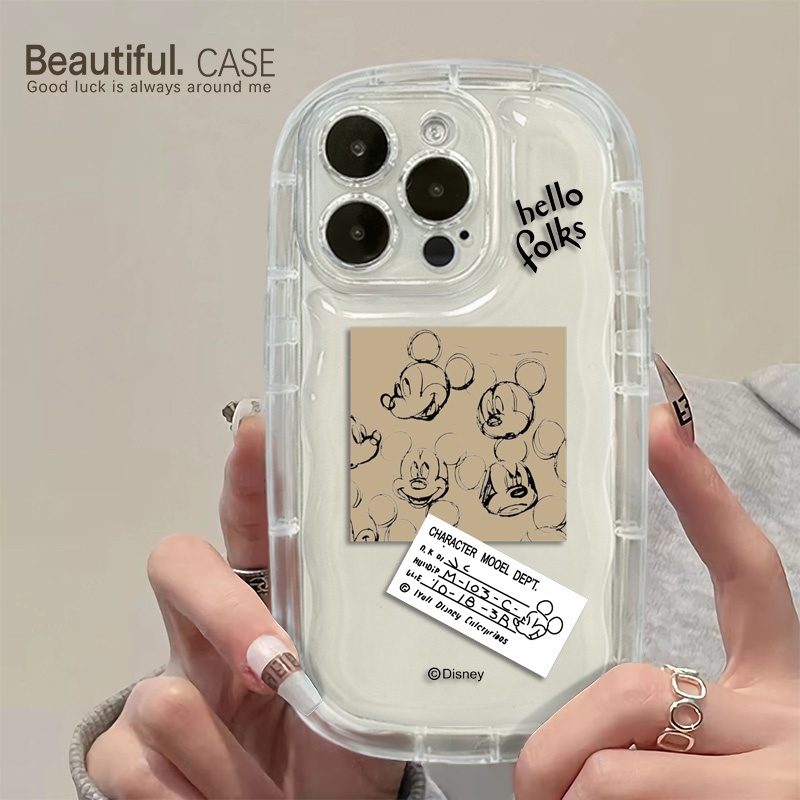 Ốp Điện Thoại Silicon TPU Mềm Trong Suốt Chống Sốc In Hình Chuột Dễ Thương Cho IPhone 13 11 14 12 Pro XS Max X XR 7 + 8 Plus