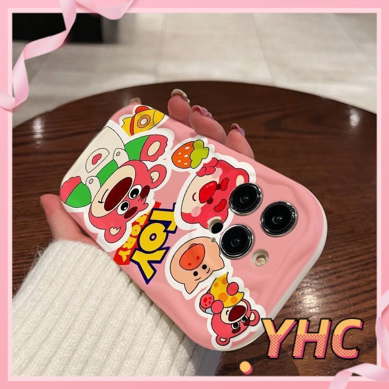 Ốp lưng iPhone Gấu dâu, Buzz Lightyear, vỏ mềm chống rung gợn sóng lập thể Cho Iphone 6 / 6S / 6splus / se / 7 / 7plus / 8 / 8plus / X / xs / xsmax / 11 / 12 / 13 / 14 / Plus / - 204