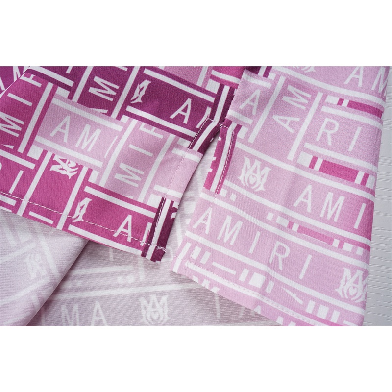 Áo Sơ Mi Ngắn Tay In Logo Màu Gradient Phong Cách Đường Phố Cổ Điển Mới