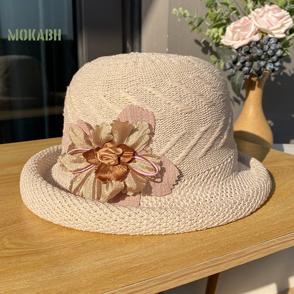 Nón Vành Tròn Màu Sắc Xinh Xắn Thoáng Khí Chống Tia UV Cho Nữ