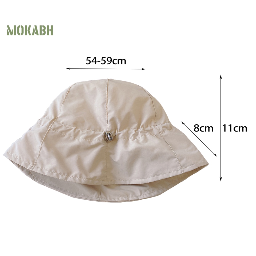 Mũ Vành Rộng Bằng Polyester Mềm Mại Chống Nắng Có Thể Điều Chỉnh Vành Có Dây Rút