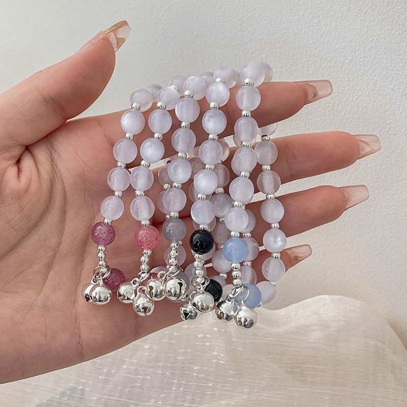 Vòng Tay Chuỗi Hạt Đính Chuông Thời Trang Cho Nữ