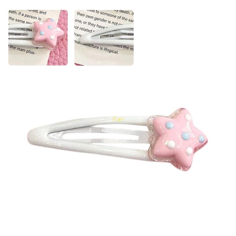 Flgo Ins Kẹp Tóc Dạng Thạch Hình Ngôi Sao Chấm Bi Ngọt Ngào Dễ Thương Thời Trang Xuân Hè Cho Nữ