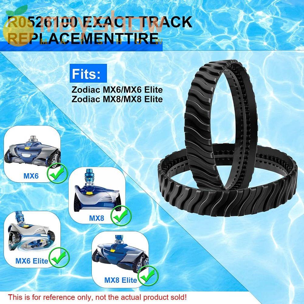 Set 1 / 2 Lốp Xe Chống Trượt Chuyên Dụng Cho Baracuda R0526100 Dụng Cụ Vệ Sinh Hồ Bơi Zodiac MX8 MX6