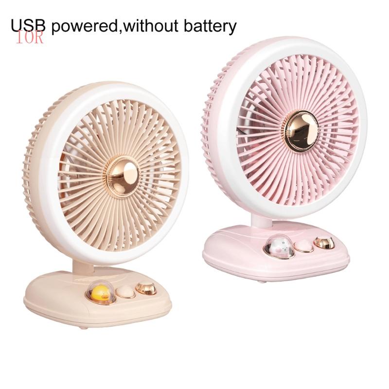 Quạt Gập USB Có Đèn Led Để Bàn Tiện Dụng