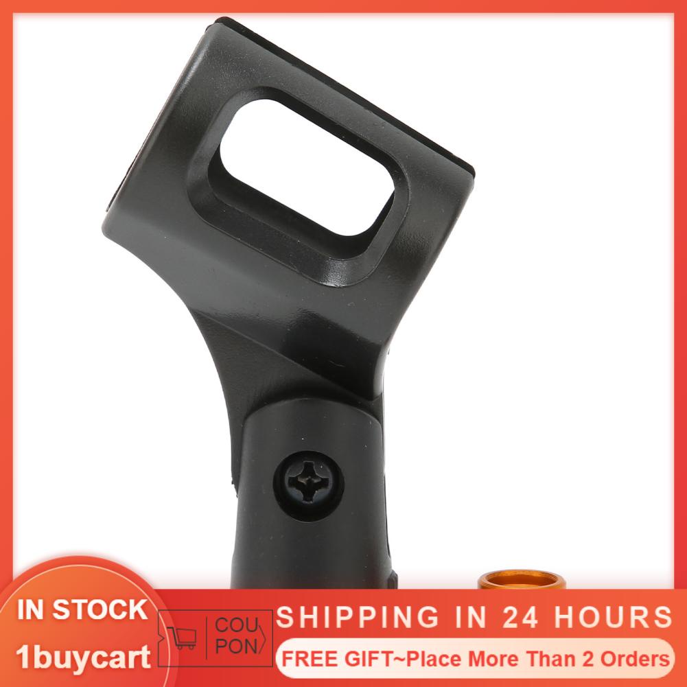 1buycart1 JD‑08 Microphone  Mic Holder Clamp With 5/8in Male To 3/8in Female Screw