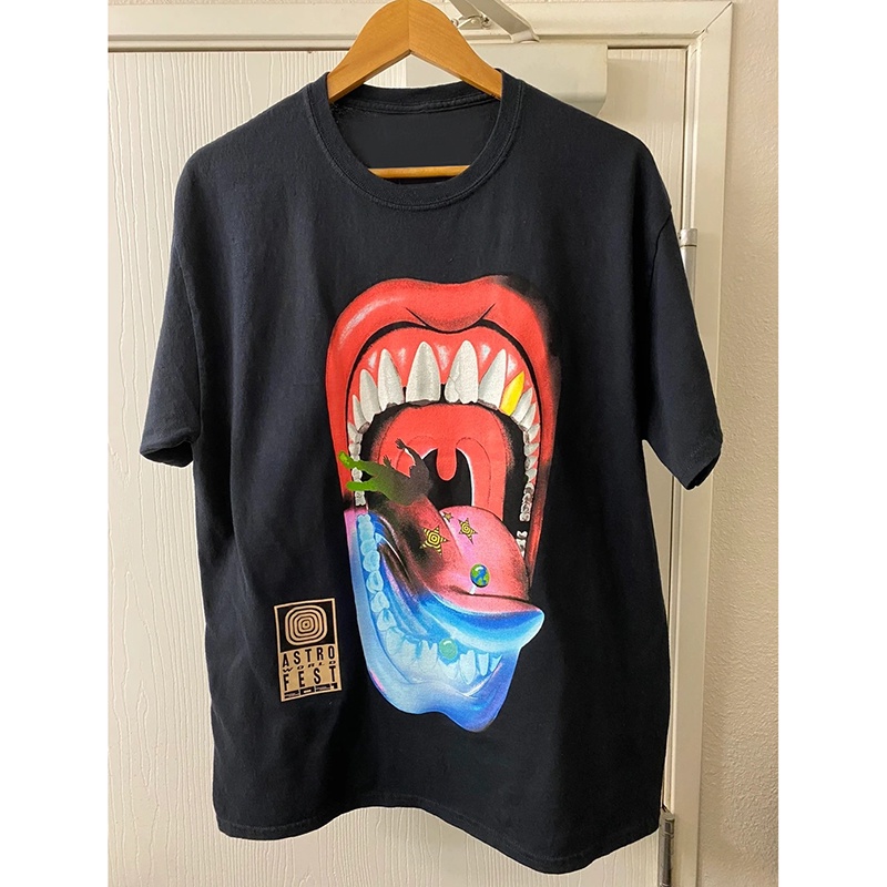 Hàng Có Sẵn Áo Thun In Hình Travis Scott Jack Astrofest Tee T