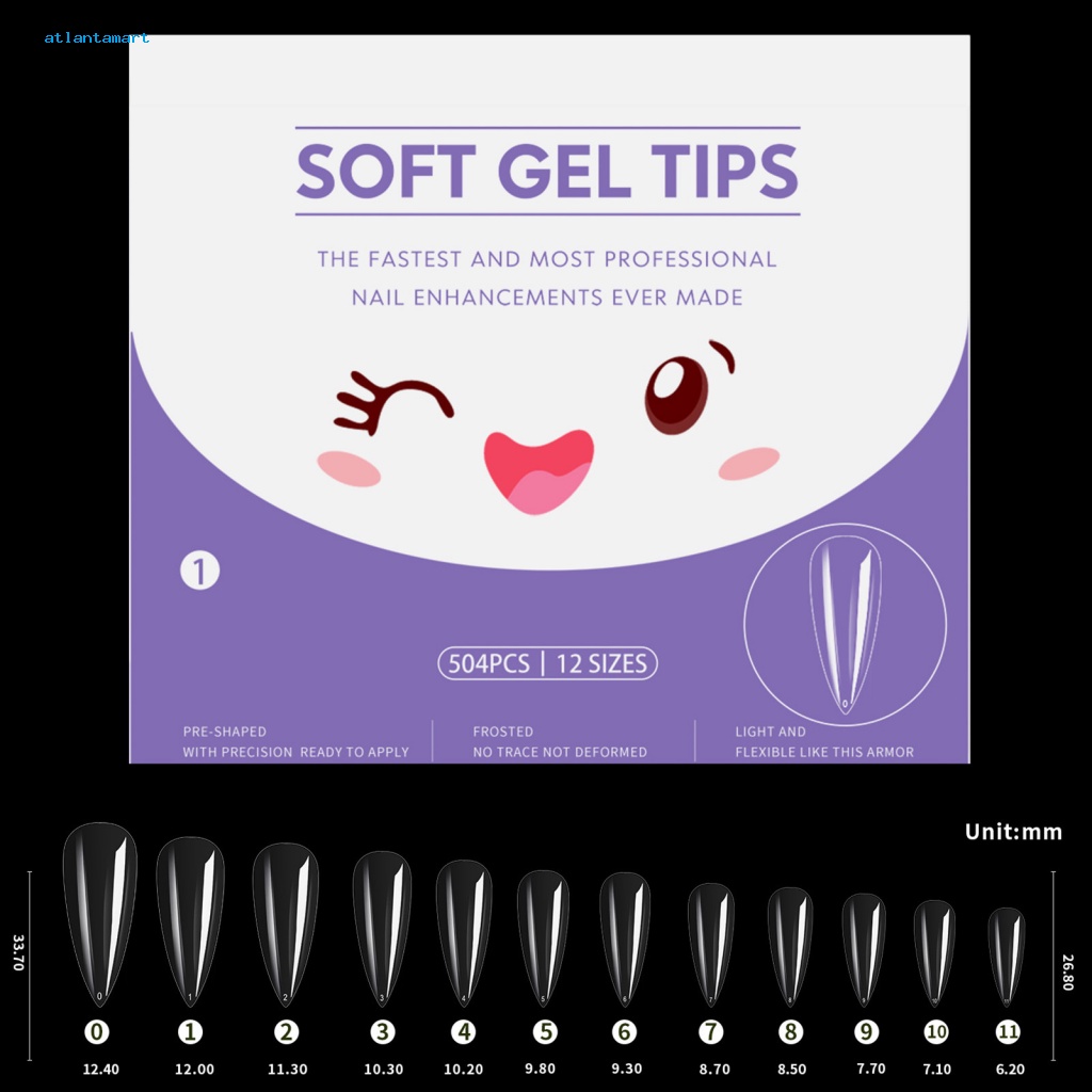 Túi Đựng Đồ Dùng Cao Cấp Tiện Dụng| 1 Hộp Móng Tay Giả Bằng Nhựa Dẻo Trong Suốt Siêu Mỏng Độ Bền Cao