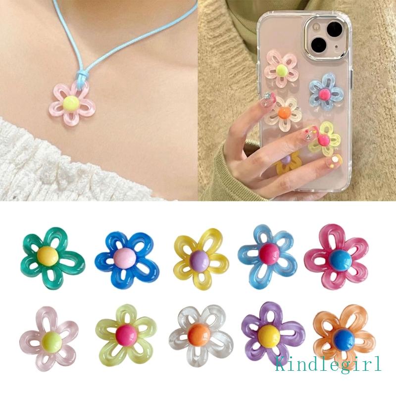 Bộ 100 Mặt Vòng cổ Bằng Resin Hình Hoa DIY