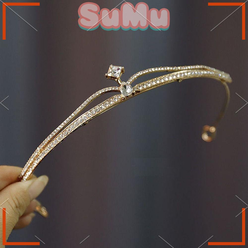 Vương Miện Cài Tóc Bằng Hợp Kim Cho Cô Dâu|Khăn Trùm Đầu Thiết Kế Đơn Giản Tiện Dụng