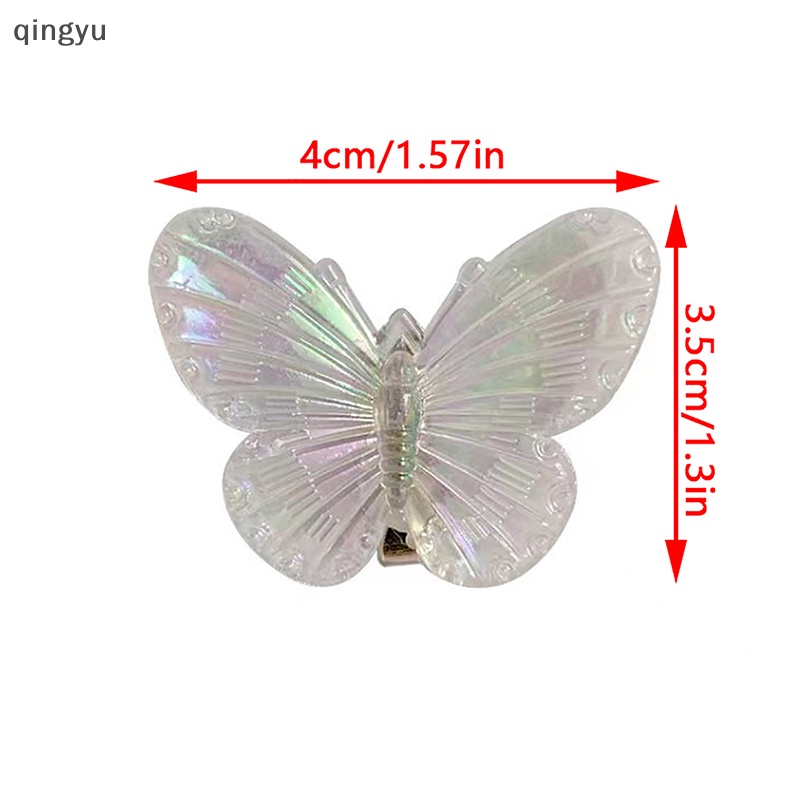 Bộ 5 Kẹp Tóc Họa Tiết Bươm Bướm / Trái Tim Thời Trang Xinh Xắn Cho Bé Gái