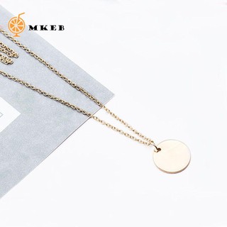 MKEB chuyền MKEB mặt hình đồng xu cá tính