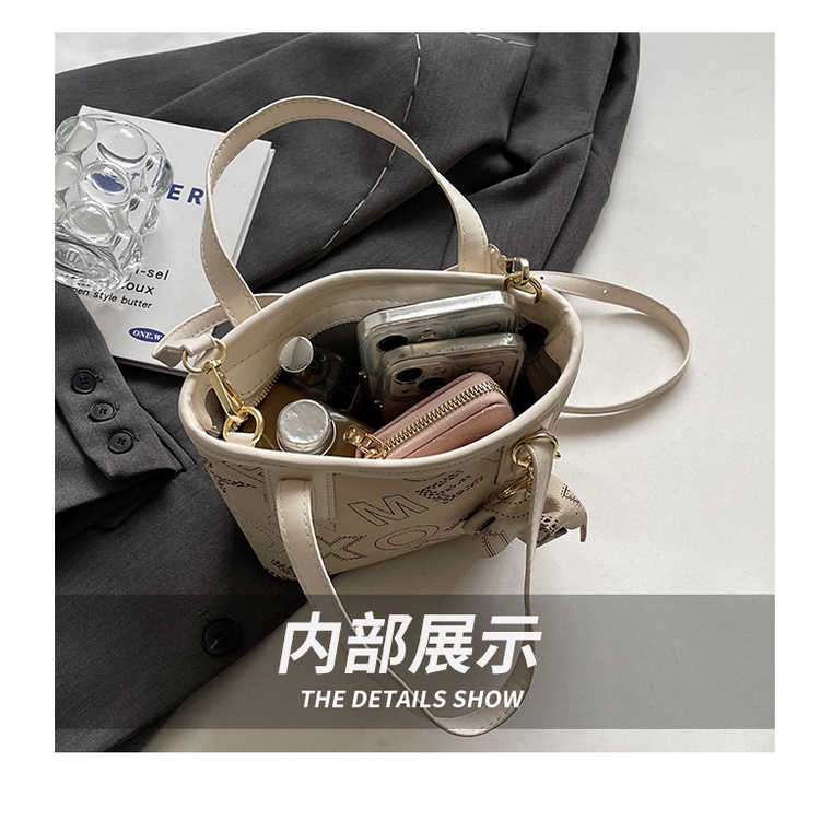 Túi Đeo Chéo Nhỏ In Chữ Đơn Giản Thời Trang Hàn Quốc Cho Nữ