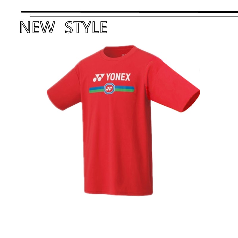 Áo Thun cotton Tay Ngắn Cổ Tròn In Hình Cầu Lông YONEX unisex