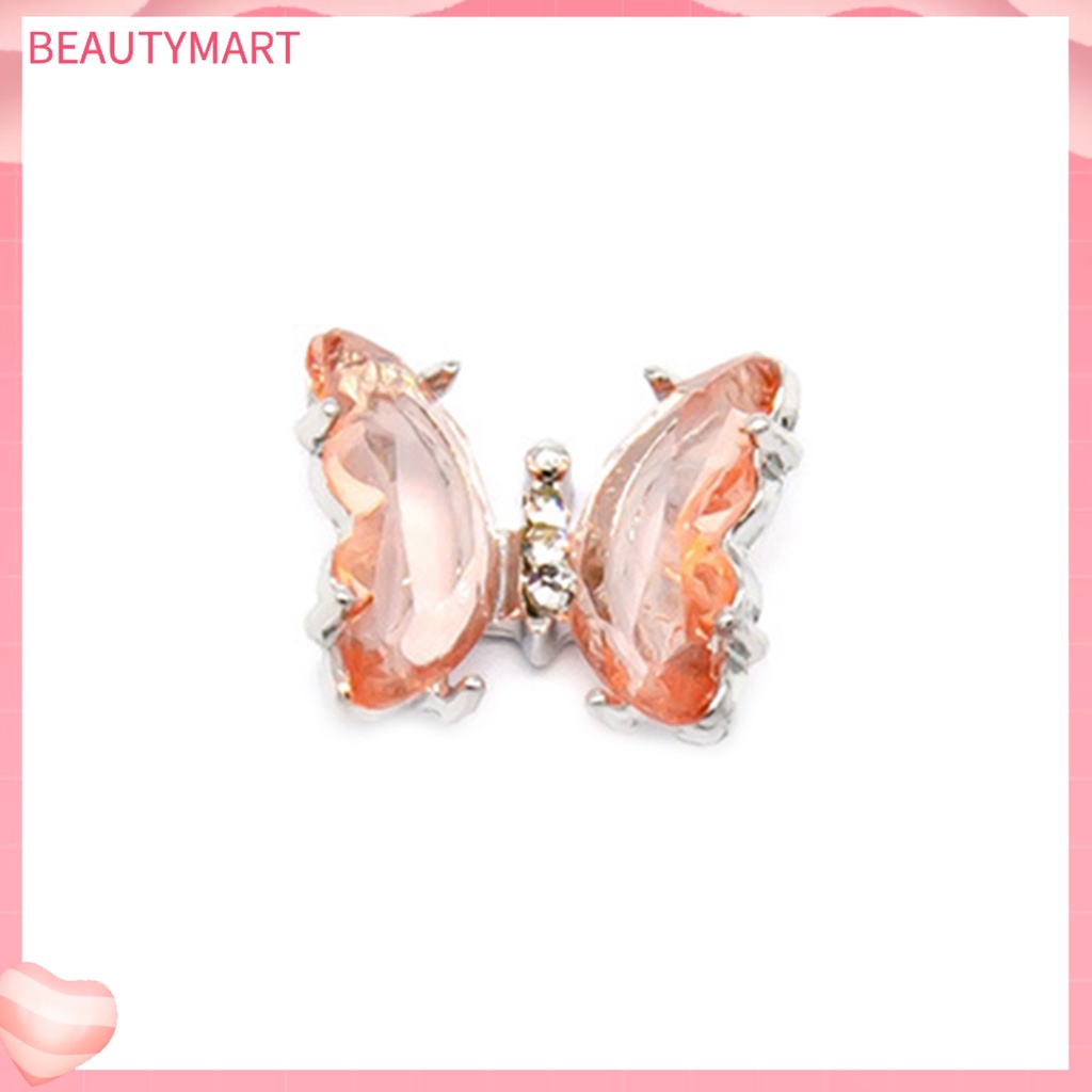 Đá Zirconia Trong Suốt Họa Tiết Bướm 3D Đính Móng Nghệ Thuật