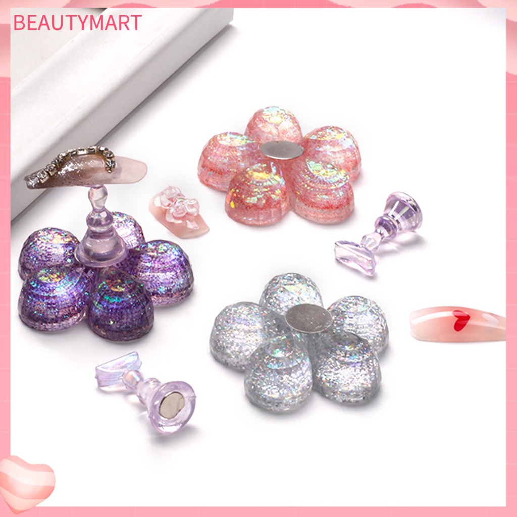 1 Bộ Giá Đỡ Móng Tay Giả Hấp Thụ ic Màu Sắc Sống Động Sáng Tạo DIY