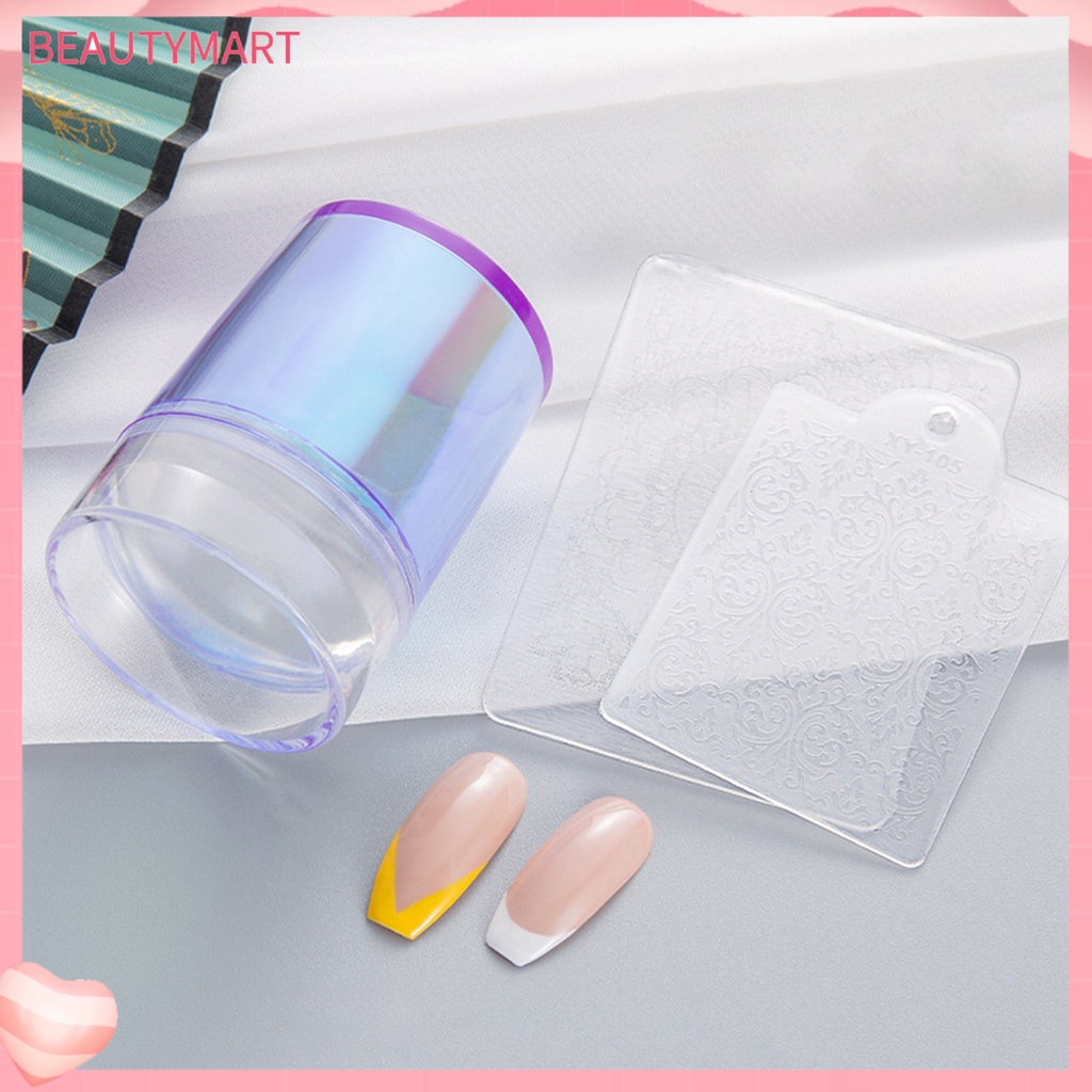 1 Bộ Dụng Cụ Đóng Dấu In Hình Móng Tay Mềm Mại Co Giãn Tốt Dành Cho Bạn Nữ