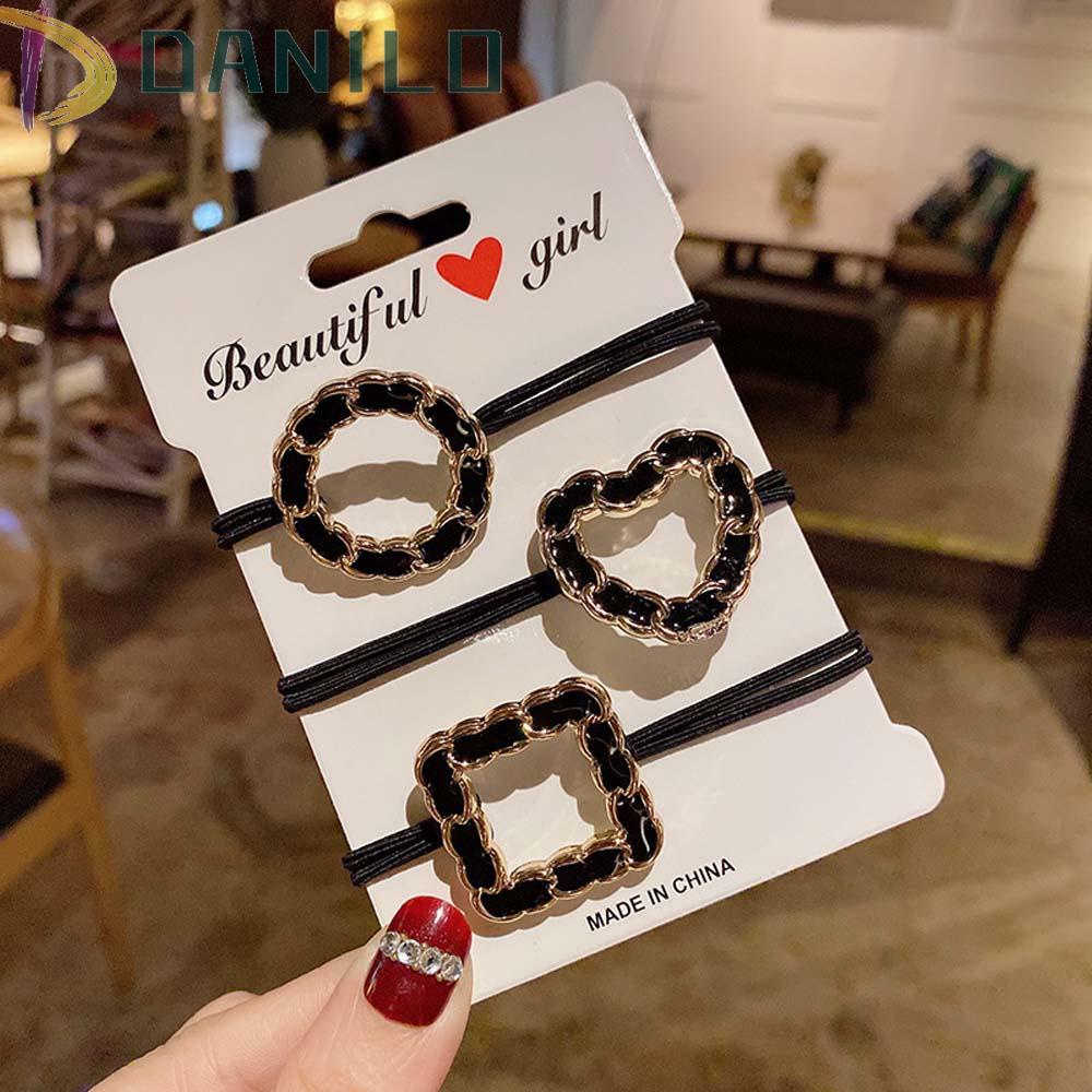 Dây Buộc Tóc Hình Trái Tim Đơn Giản Phong Cách Hàn Quốc Cho Nữ