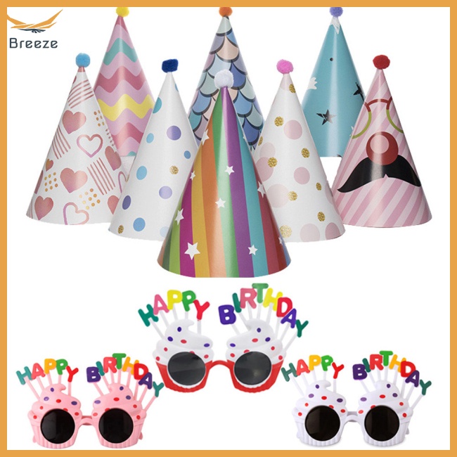 Nón Hình Nón / Kính Mát Vui Nhộn Có Thể Tái Sử Dụng Trang Trí Tiệc Sinh Nhật