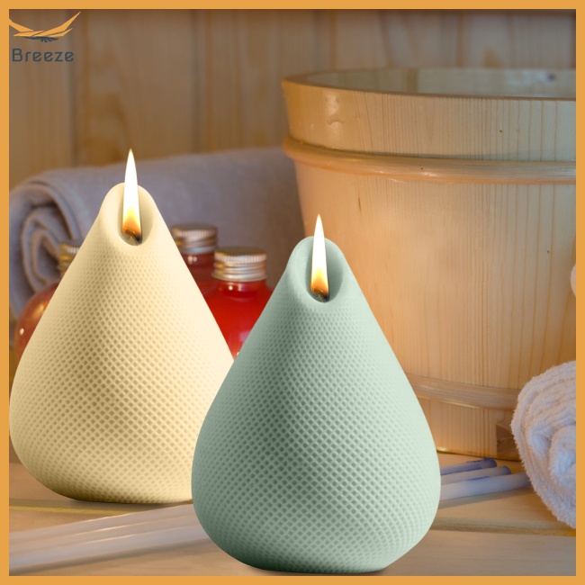 Set 2 Khuôn Silicone Làm Nến Thơm Có Thể Gấp Gọn Tiện Dụng Diy