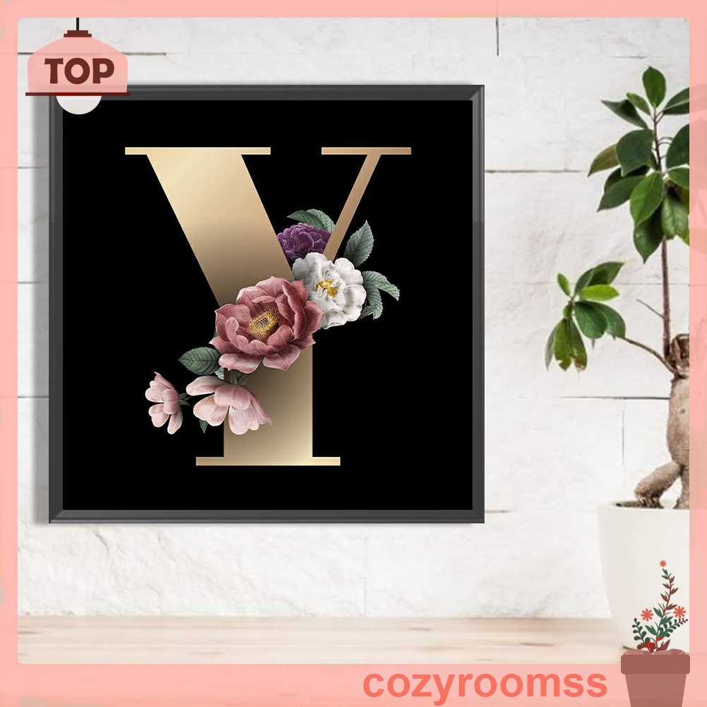 Bộ Tranh Đính Đá 5D Họa Tiết Chữ Y Độc Đáo DIY Dùng Trang Trí Nhà Cửa