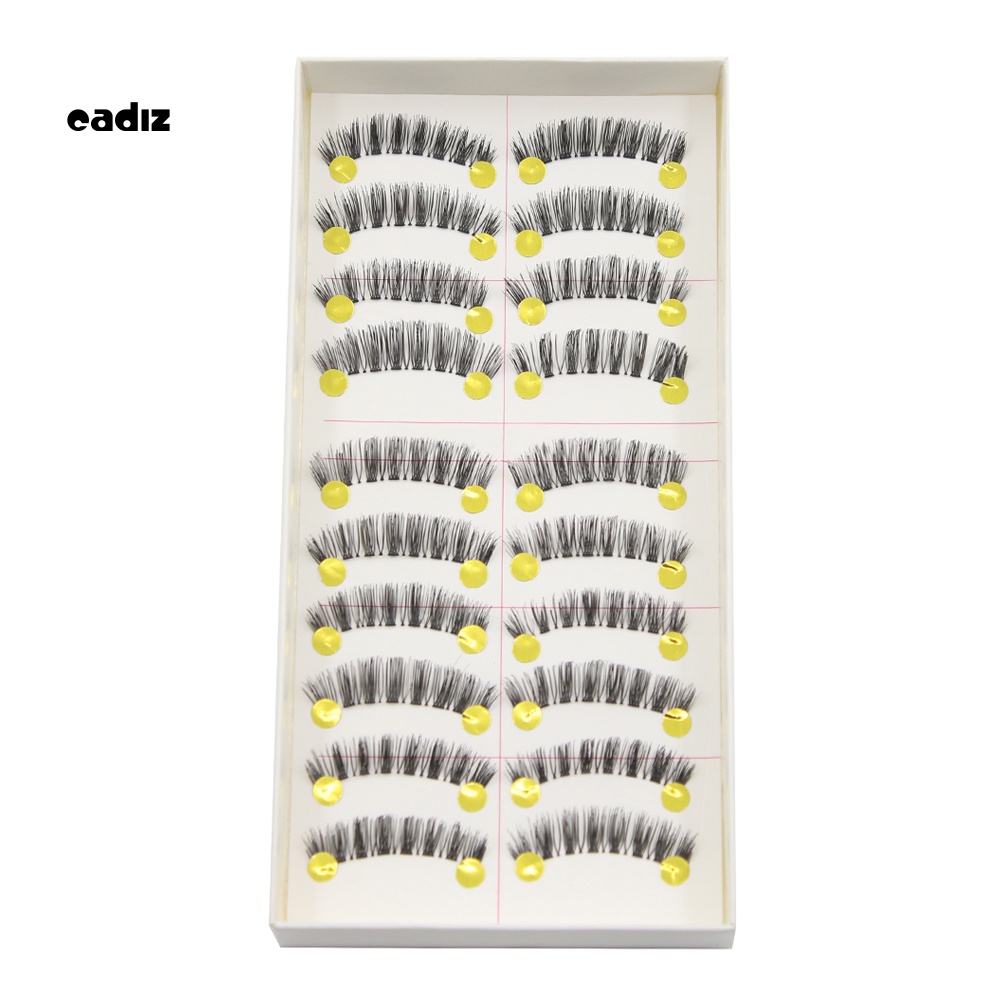 Set 10 Cặp Lông Mi Giả Dài Tự Nhiên Handmade CADI