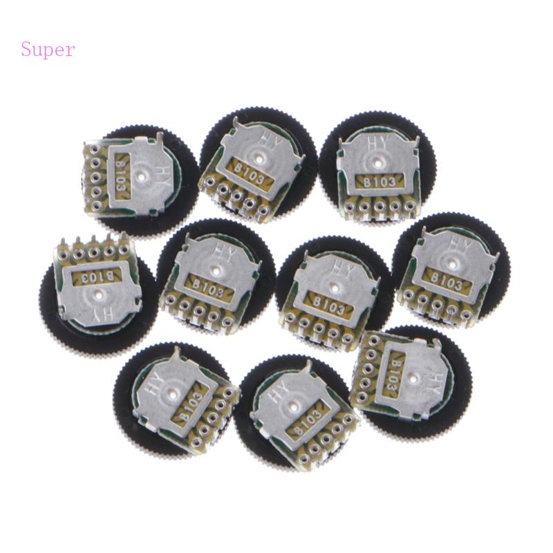 Bộ 10 Chiết Áp B103 16x2mm 10K Ohm Chất Lượng Cao