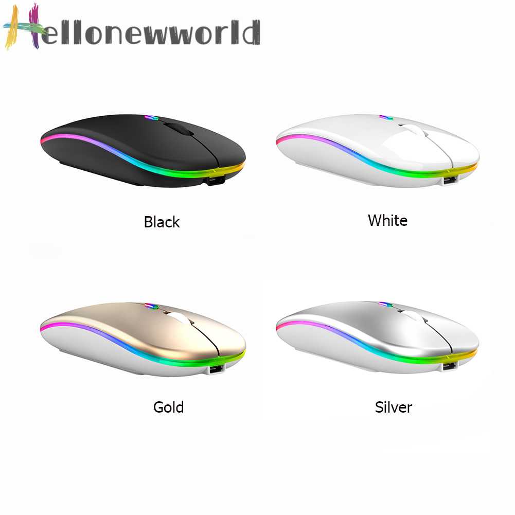 Chuột Bluetooth Không Dây 2.4G Có Đèn LED