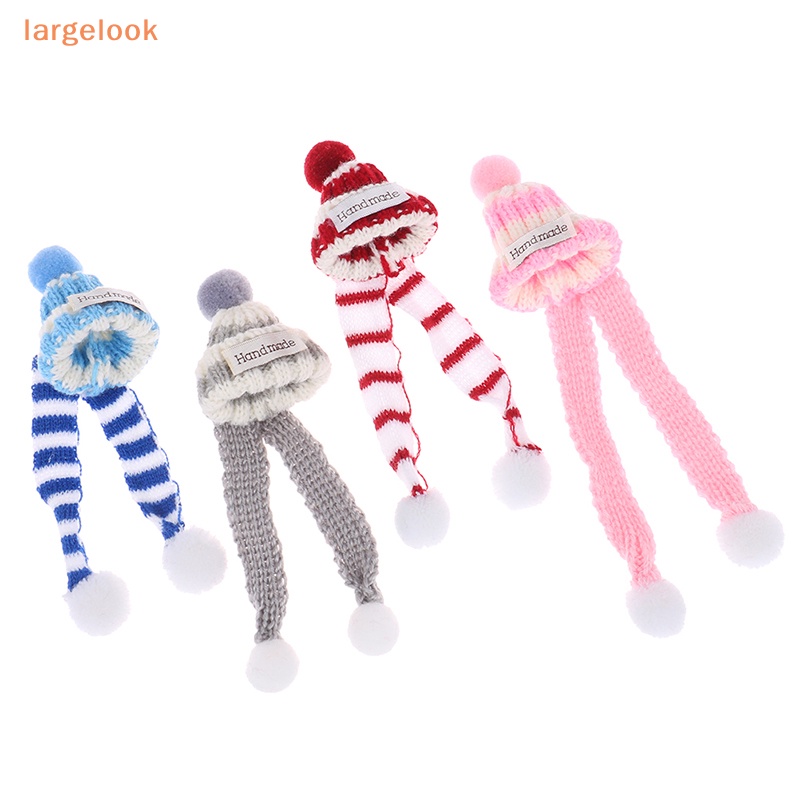 Nón Dệt Kim Mini + Khăn Choàng Cổ Thời Trang Giáng Sinh Cho Búp Bê