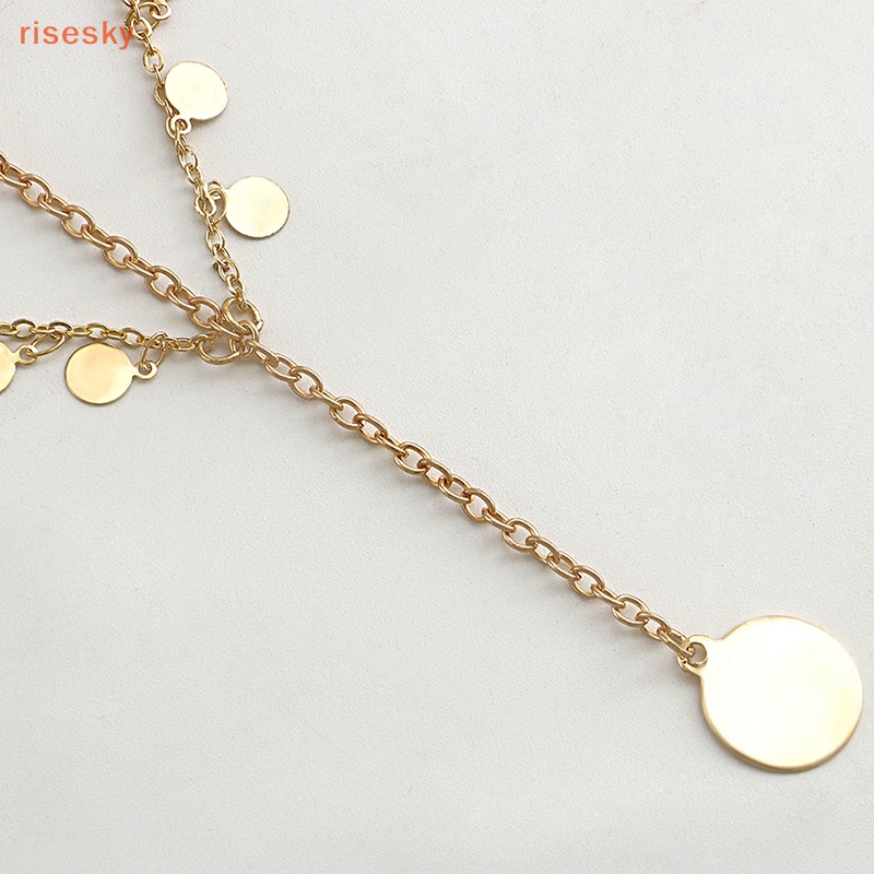 Chuỗi Dây Đeo Đùi Tua Rua Nhiều Lớp Quyến Rũ [Tăng Cường Sky] Trang Sức Đi Biển Cho Nữ