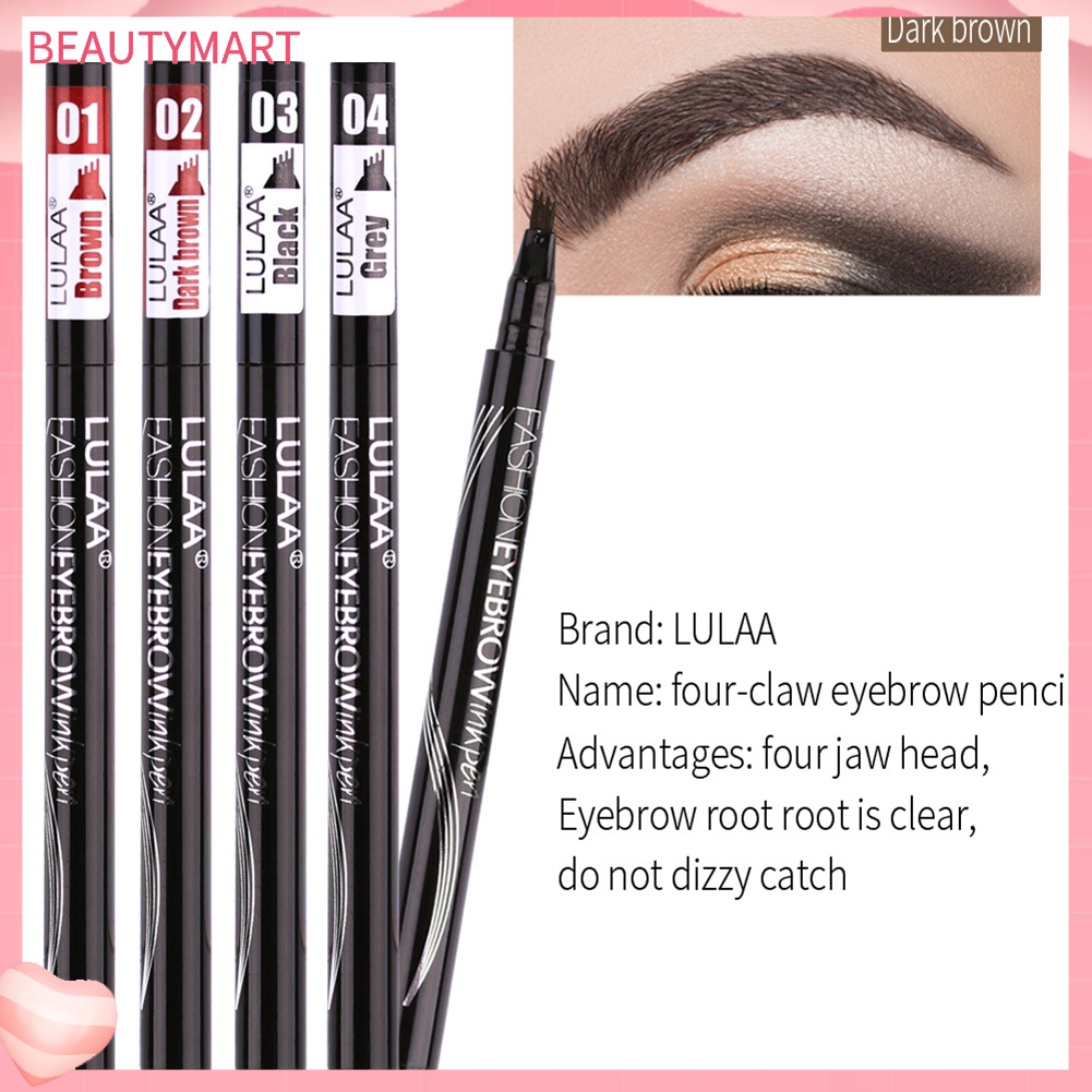 Bút Kẻ Lông Mày Dạng Lỏng LULAA Chống Thấm Nước Và Mồ Hôi Thiết Kế Hai Đầu