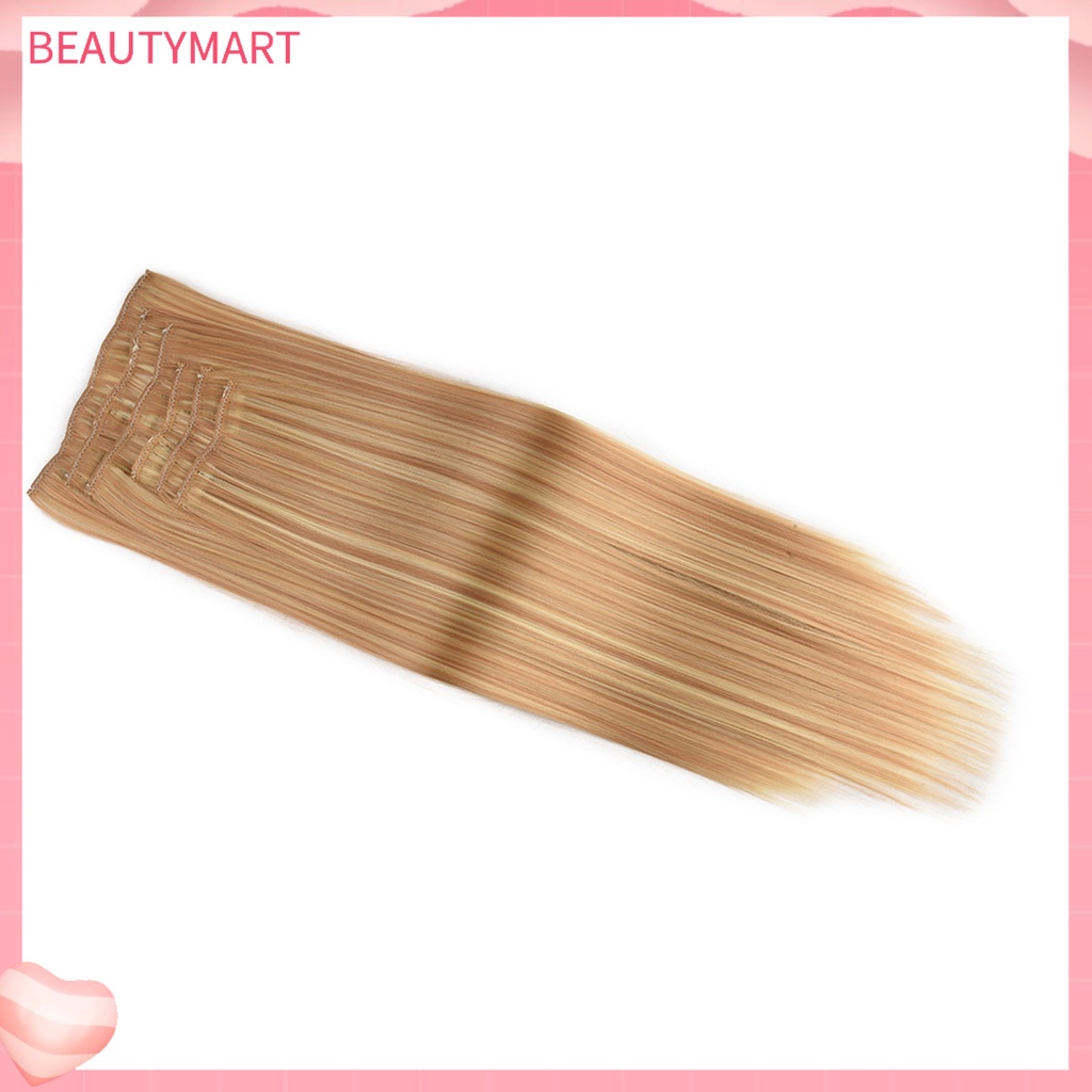 Tóc Giả Thẳng Dài Siêu Mượt Chịu Nhiệt Độ Cao Có Kẹp Tiện Dụng Cho Nữ