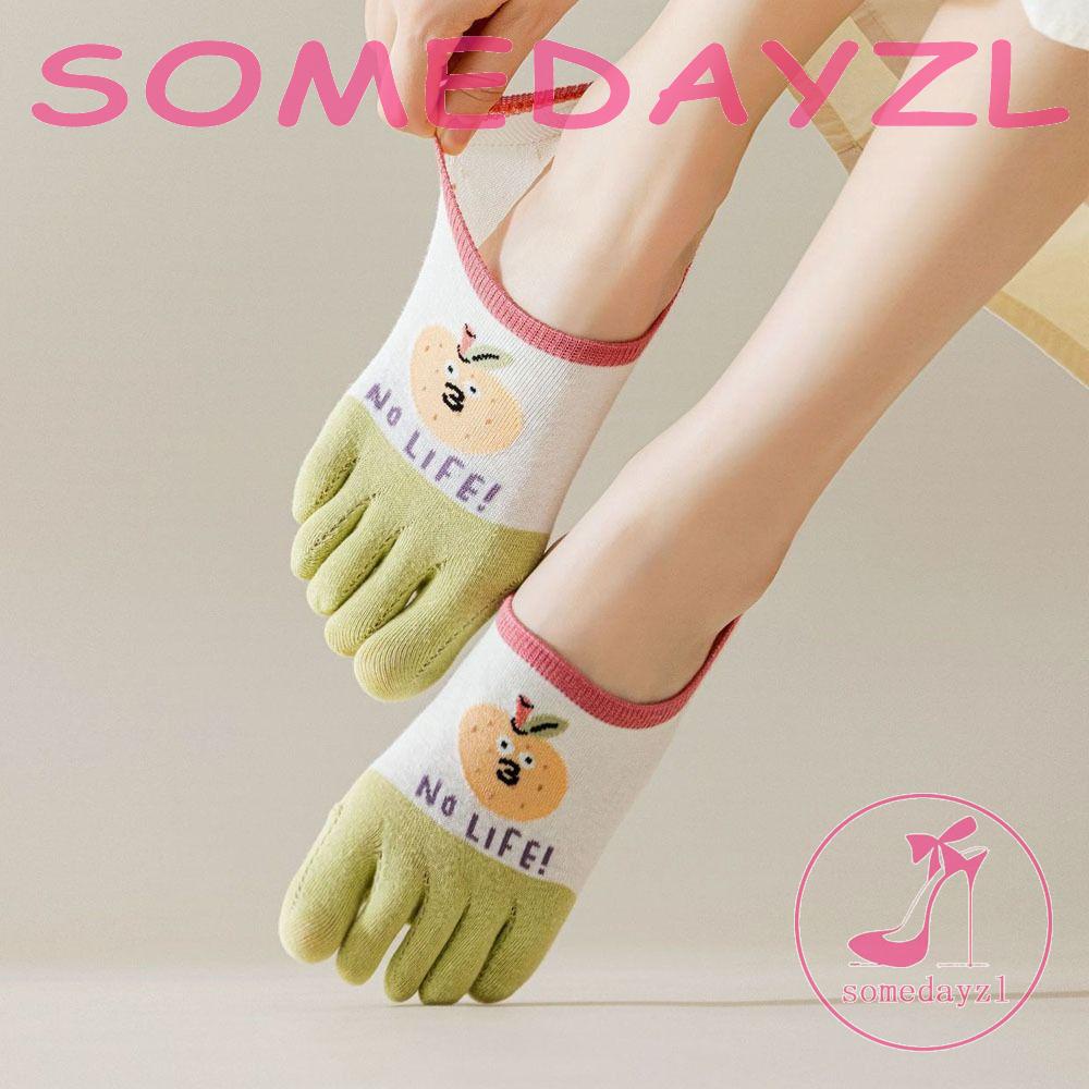 Vớ Cotton Cổ Thấp Chống Trượt Thấm Hút Mồ Hôi Thoáng Khí In Họa Tiết Động Vật Phong Cách Hàn Quốc