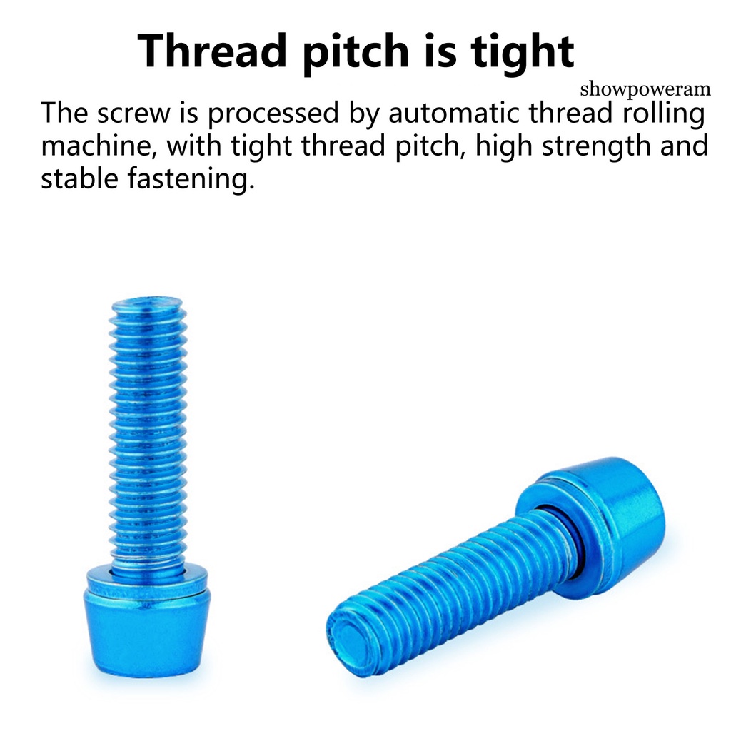 Bộ 6 Ốc Vít Mạ Titan SP-6 Chống Ăn Mòn Độ Cứng Cao Cho Xe Đạp