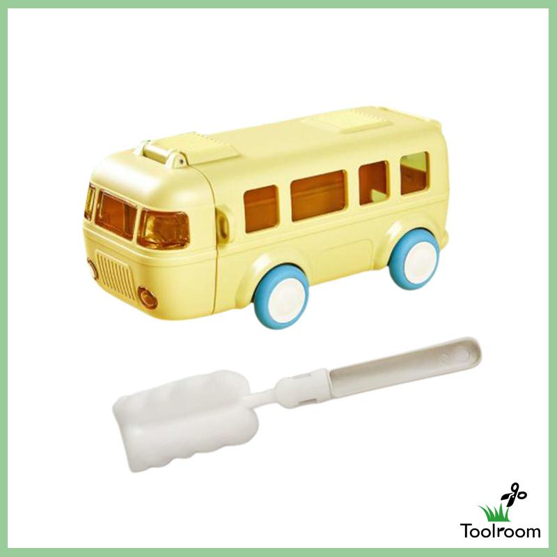 Bình Nước 500ml Hình Xe Buýt Hoạt Hình Dễ Thương Cho Bé