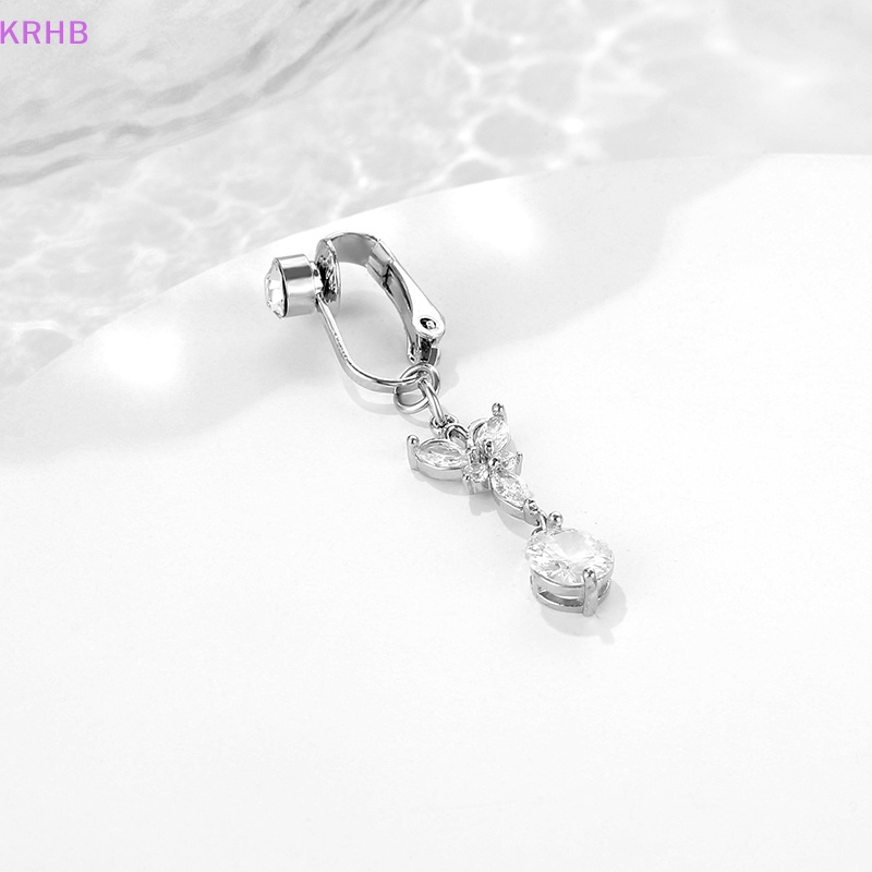 Khuyên Rốn Hình Bướm Đính Đá Zircon Giả Quyến Rũ Cho Nữ Mới