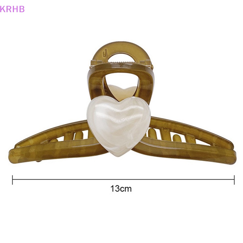 Kẹp Tóc Hình Trái Tim Nhiều Màu Phong Cách Hàn Quốc Cho Nữ Mới