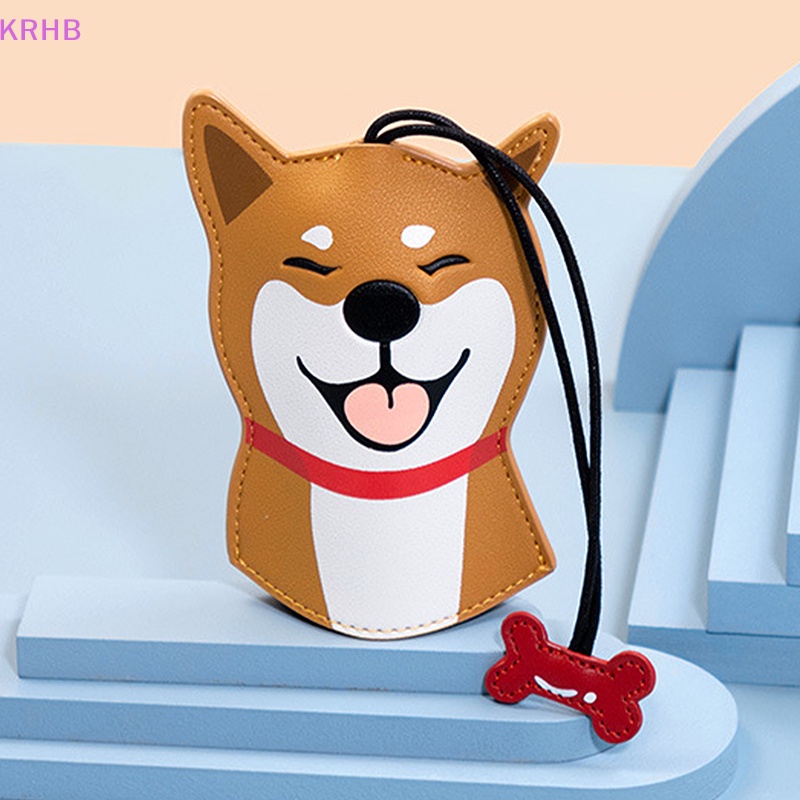 Túi Da Đựng Chìa Khóa Xe Hơi Hình Chó Shiba Inu Sáng Tạo Dễ Thương Dành Cho Nam Và Nữ Mới