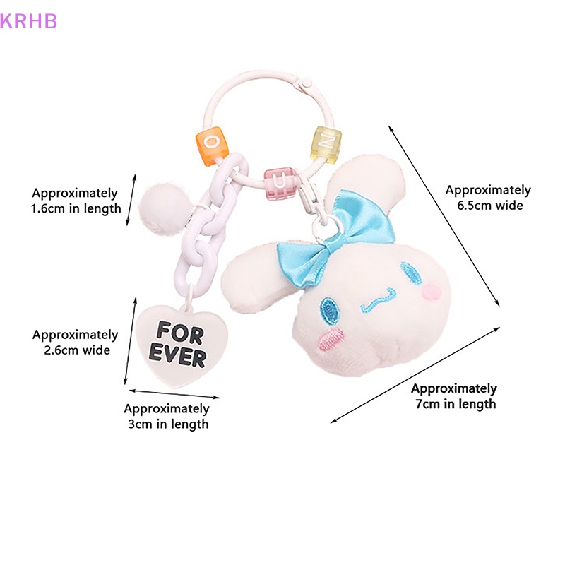 Móc Khóa Hình Cún Nhồi Bông Nhiều Màu Sắc Dễ Thương Mới