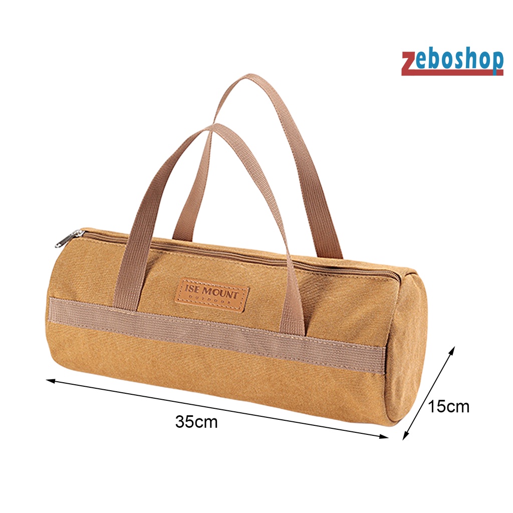 Túi Đựng Dụng Cụ Cắm Trại Bằng Vải Bạt Sức Chứa Lớn Có Thể Giặt Rửa