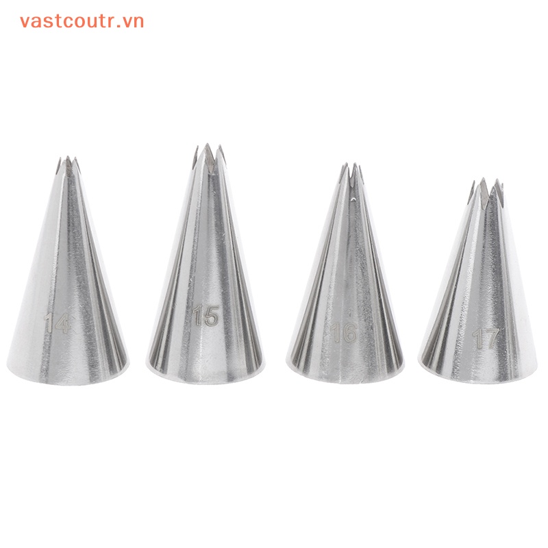 Bộ 9 Đuôi Bắt Bông Kem Trang Trí Bánh Bằng Kim Loại