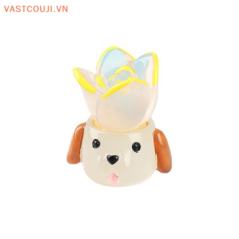 1 Tượng VASTJI Phát Quang Mini Hình Hoạt Hình Trang Trí Xe Hơi