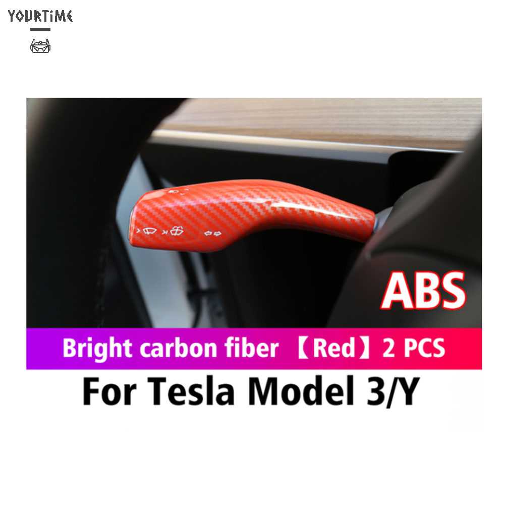 Set 2 Vỏ Bọc Cần Gạt Số Cho Tesla Model 3 / Y